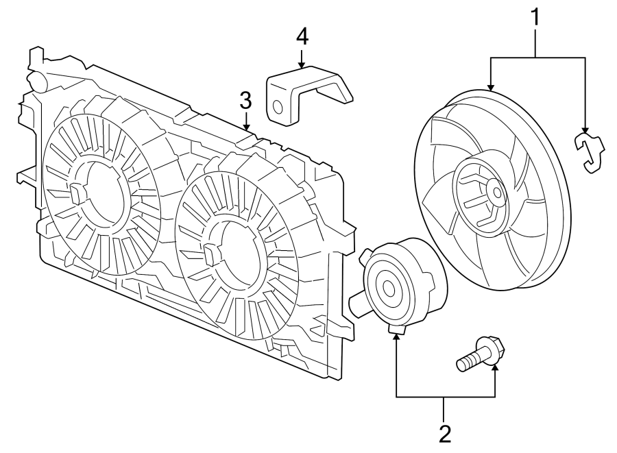 Diagram COOLING FAN. for your 1996 Buick Century   