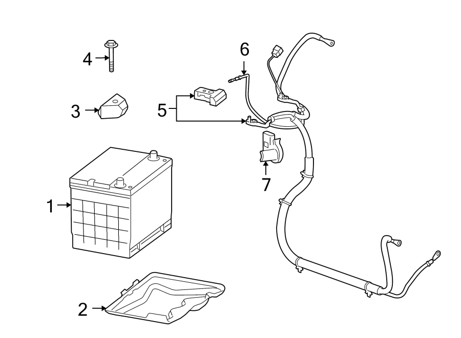 Diagram BATTERY. for your Buick Regal TourX  