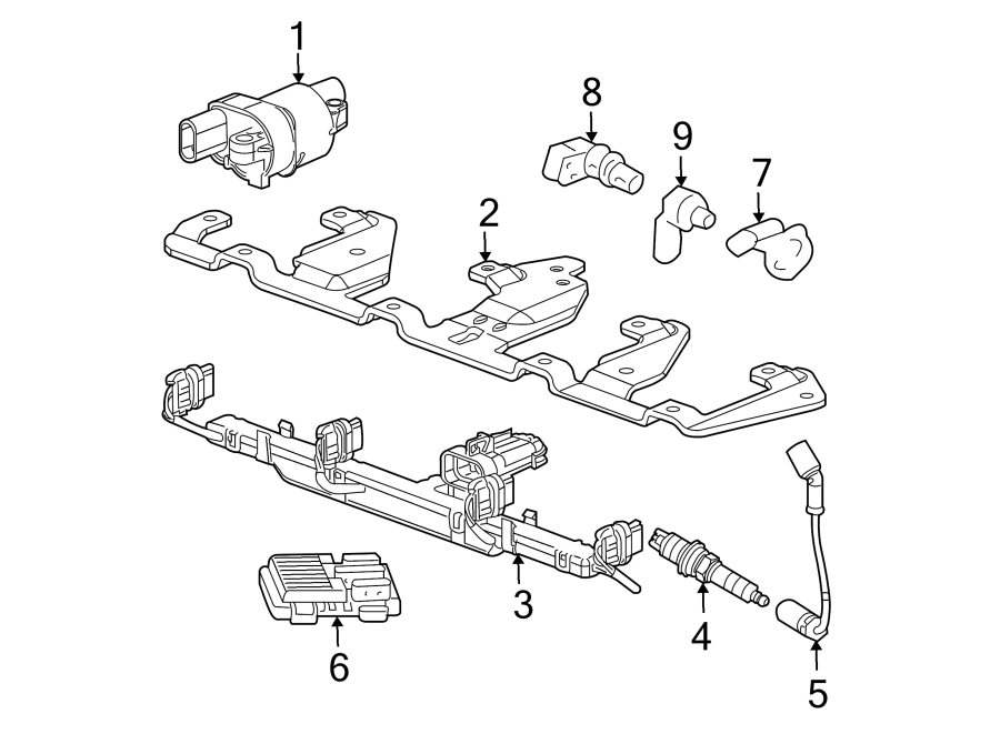 Diagram IGNITION SYSTEM. for your 2024 Chevrolet Camaro LT1 Coupe 6.2L V8 A/T 