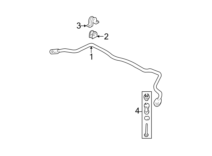 Diagram FRONT SUSPENSION. STABILIZER BAR & COMPONENTS. for your 2019 GMC Sierra 2500 HD  Base Extended Cab Pickup Fleetside 