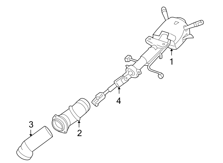 Diagram STEERING COLUMN ASSEMBLY. for your Chevrolet Bolt EV  