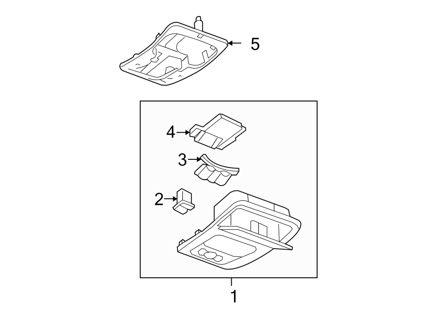 Diagram OVERHEAD CONSOLE. for your 2001 Buick Century   