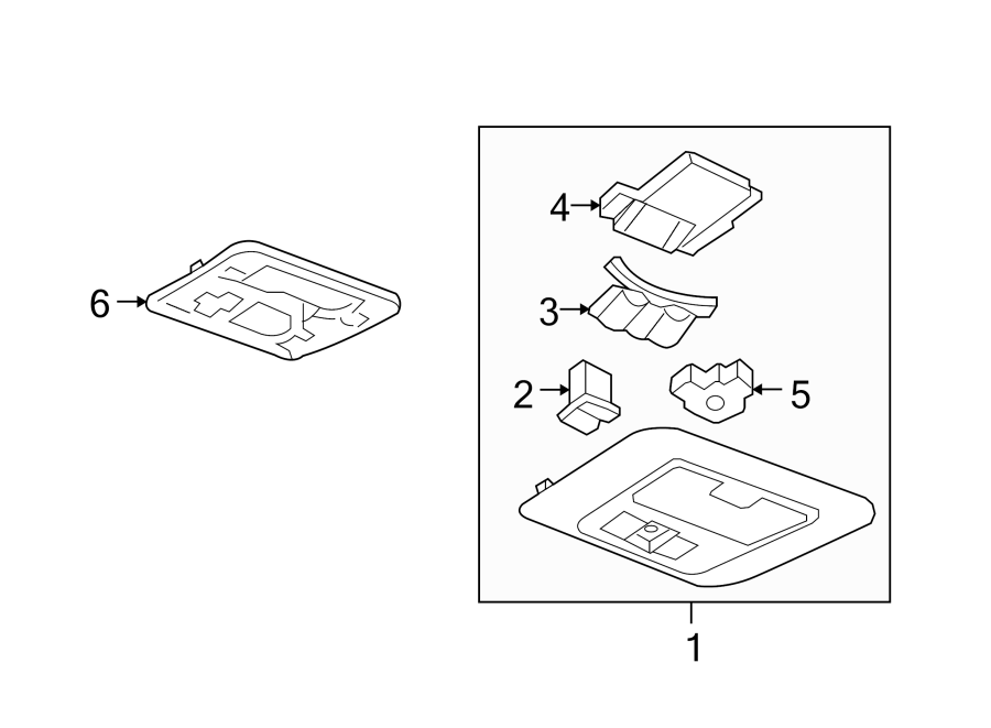 Diagram OVERHEAD CONSOLE. for your 2001 Buick Century   