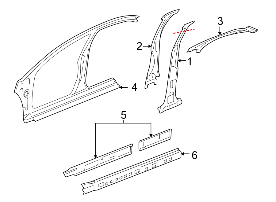 5PILLARS. ROCKER & FLOOR. CENTER PILLAR & ROCKER.https://images.simplepart.com/images/parts/motor/fullsize/CB06535.png