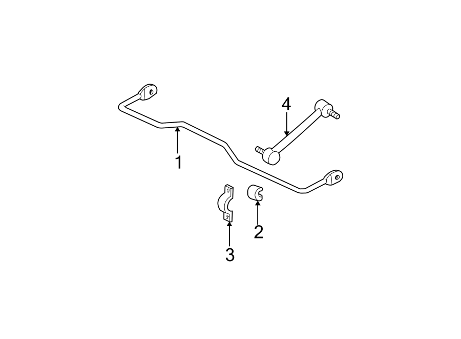 Diagram REAR SUSPENSION. STABILIZER BAR & COMPONENTS. for your 2012 GMC Sierra 2500 HD 6.6L Duramax V8 DIESEL A/T 4WD Denali Crew Cab Pickup Fleetside 