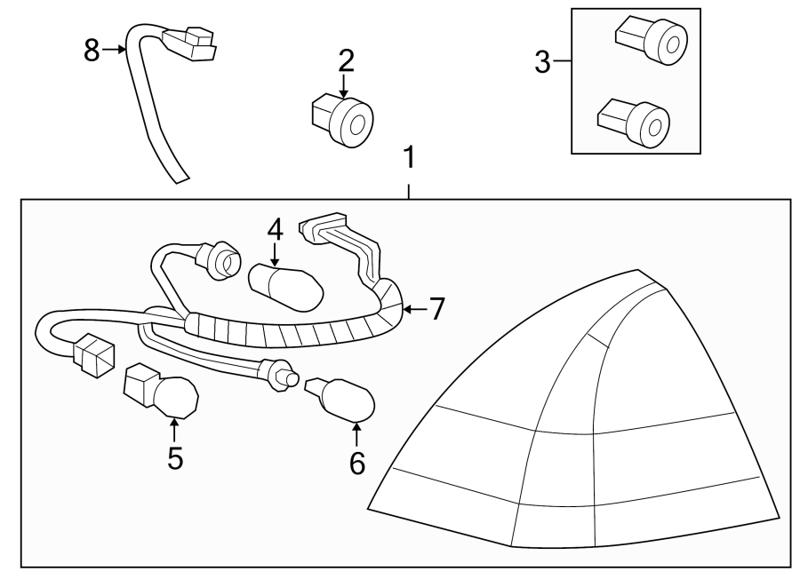 REAR LAMPS. TAIL LAMPS. Diagram