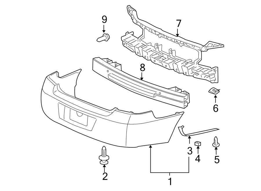 9REAR BUMPER. BUMPER & COMPONENTS.https://images.simplepart.com/images/parts/motor/fullsize/CB06710.png