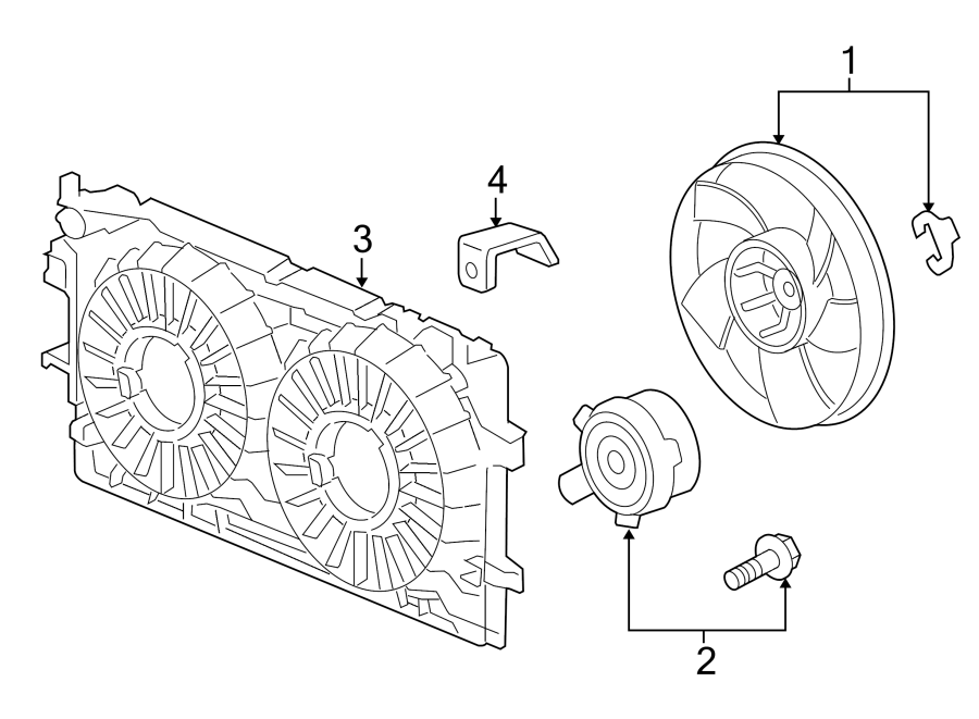 Diagram COOLING FAN. for your 1996 Buick Century   