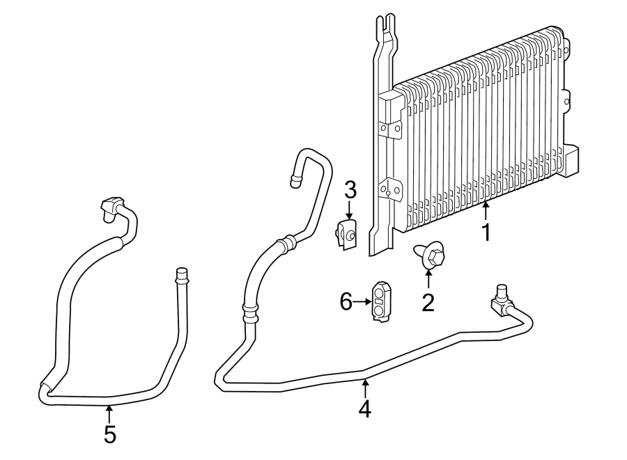 Diagram ENGINE OIL COOLER. for your 2018 Chevrolet Suburban    