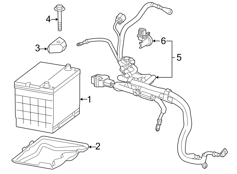 Diagram BATTERY. for your Buick Regal TourX  