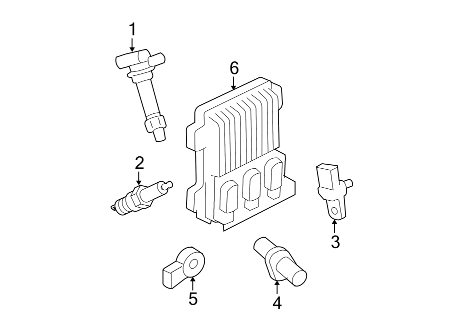 Diagram IGNITION SYSTEM. for your 2023 Cadillac XT4 Premium Luxury Sport Utility  