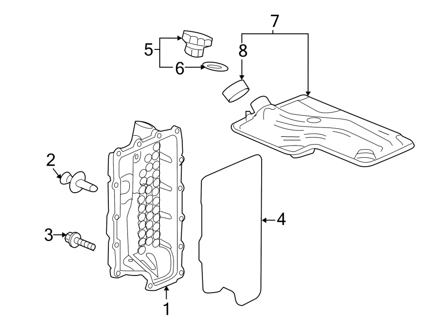 Diagram ENGINE / TRANSAXLE. TRANSAXLE PARTS. for your 2012 GMC Sierra 2500 HD 6.0L Vortec V8 FLEX A/T RWD SLE Extended Cab Pickup Fleetside 