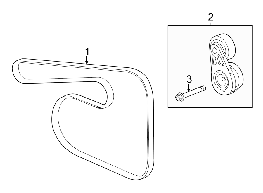 Diagram BELTS & PULLEYS. for your 2017 Chevrolet Camaro  SS Convertible 