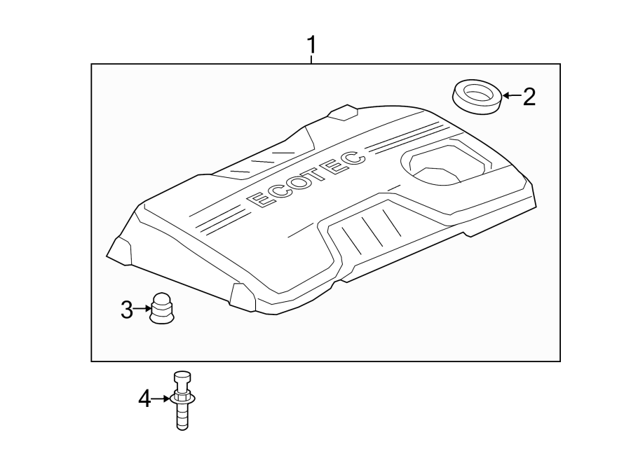 Diagram ENGINE / TRANSAXLE. ENGINE APPEARANCE COVER. for your 1997 Chevrolet Camaro   