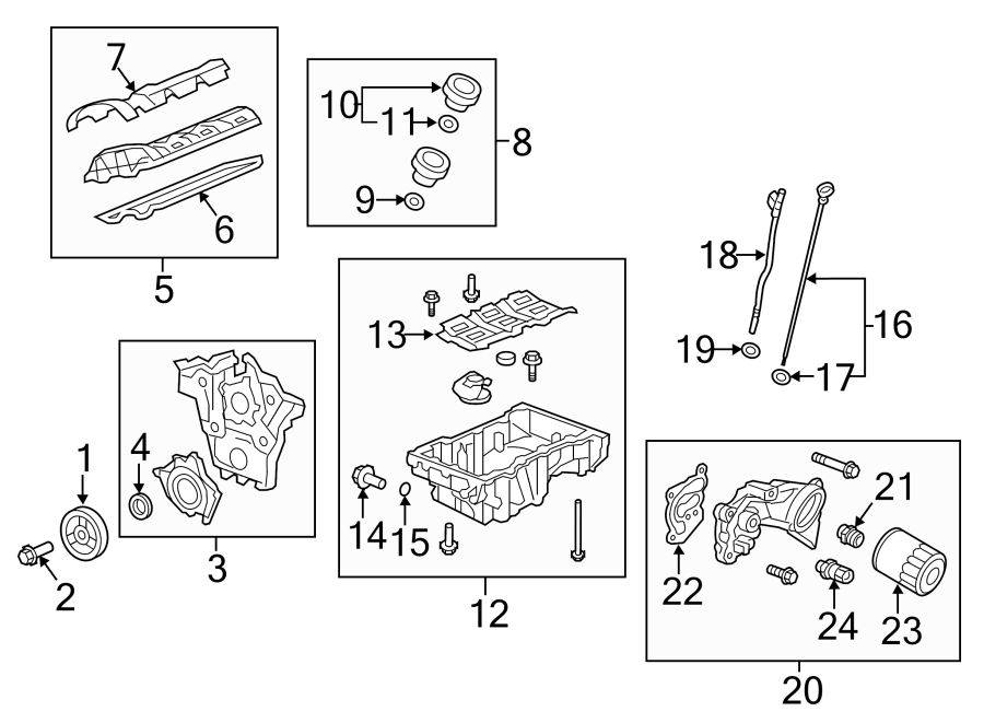 Diagram ENGINE / TRANSAXLE. ENGINE PARTS. for your 2013 Chevrolet Express 1500   