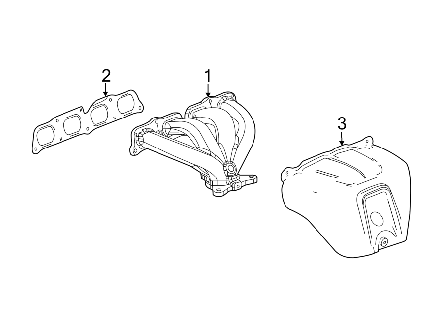 EXHAUST SYSTEM. MANIFOLD.