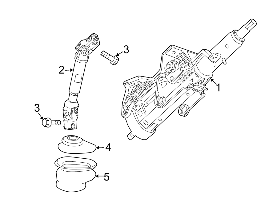 Diagram STEERING COLUMN ASSEMBLY. for your 2005 Chevrolet Uplander    