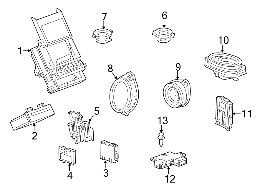 Diagram INSTRUMENT PANEL. SOUND SYSTEM. for your 2004 Buick Century   