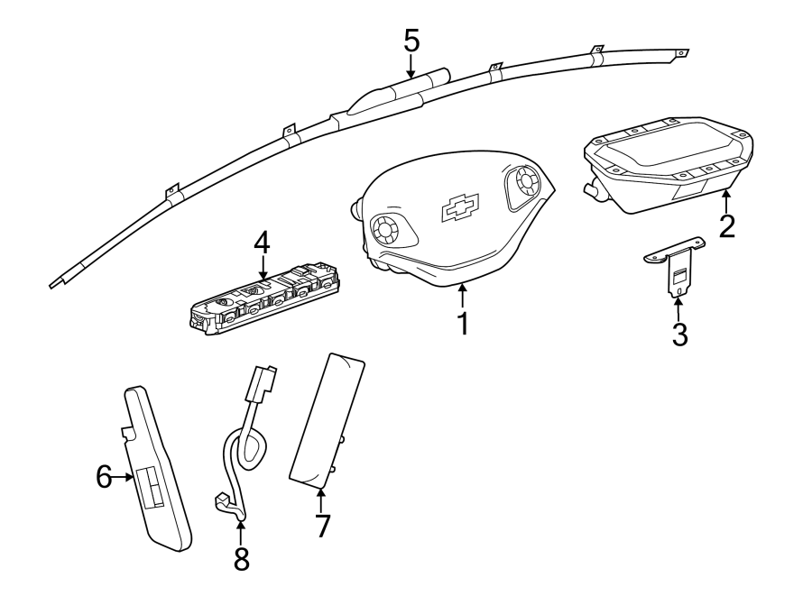 2RESTRAINT SYSTEMS. AIR BAG COMPONENTS.https://images.simplepart.com/images/parts/motor/fullsize/CB14485.png