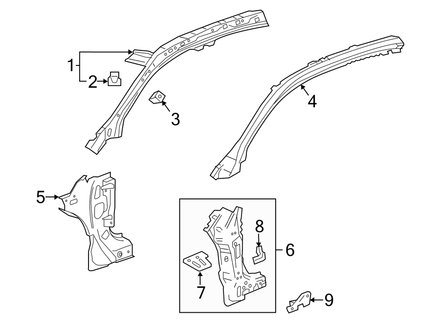 4PILLARS. ROCKER & FLOOR. HINGE PILLAR.https://images.simplepart.com/images/parts/motor/fullsize/CB14542.png