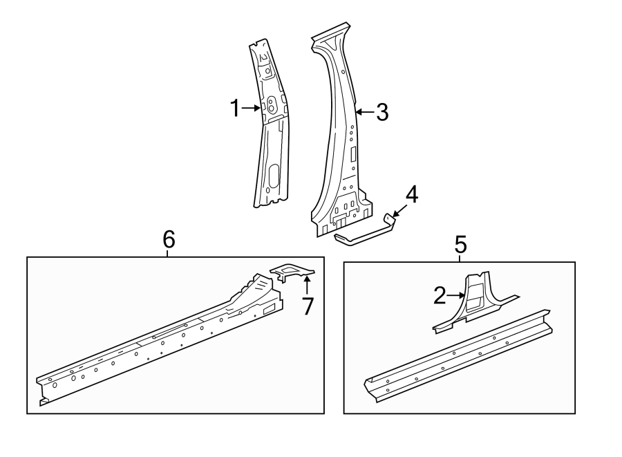 6PILLARS. ROCKER & FLOOR. CENTER PILLAR & ROCKER.https://images.simplepart.com/images/parts/motor/fullsize/CB14545.png