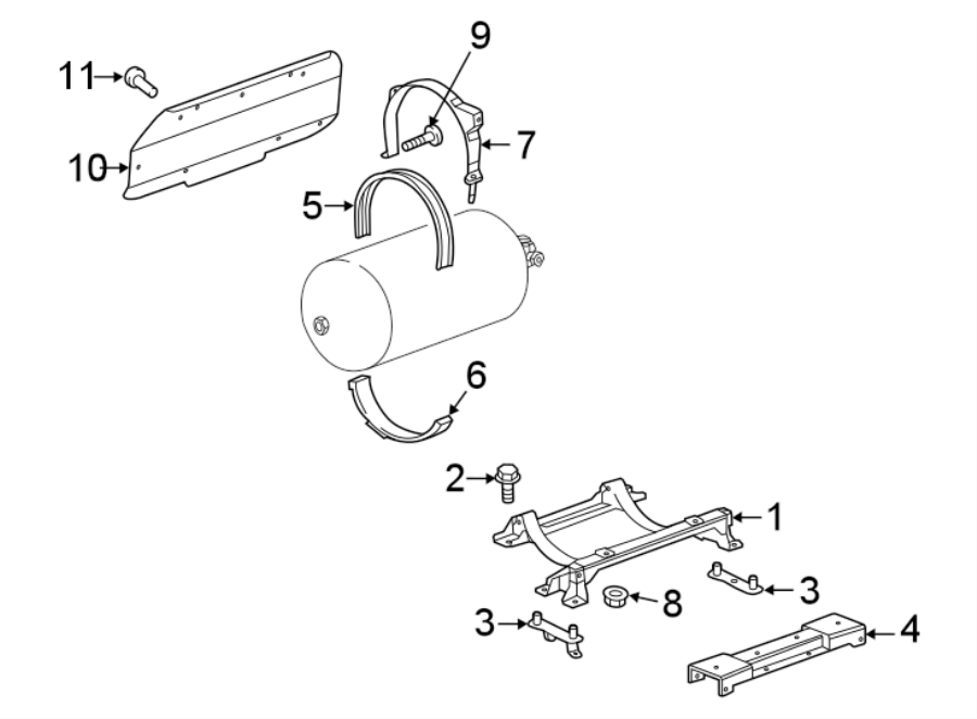 Diagram FUEL SYSTEM COMPONENTS. for your 2013 Chevrolet Equinox LTZ Sport Utility  