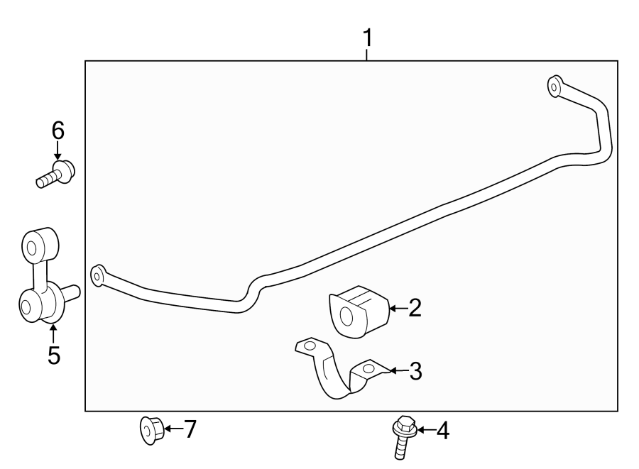 Diagram REAR SUSPENSION. STABILIZER BAR & COMPONENTS. for your 2021 Chevrolet Camaro LT Coupe 2.0L Ecotec A/T 