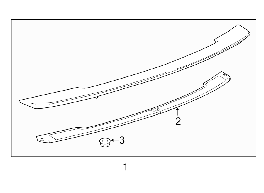 TRUNK LID. SPOILER. Diagram