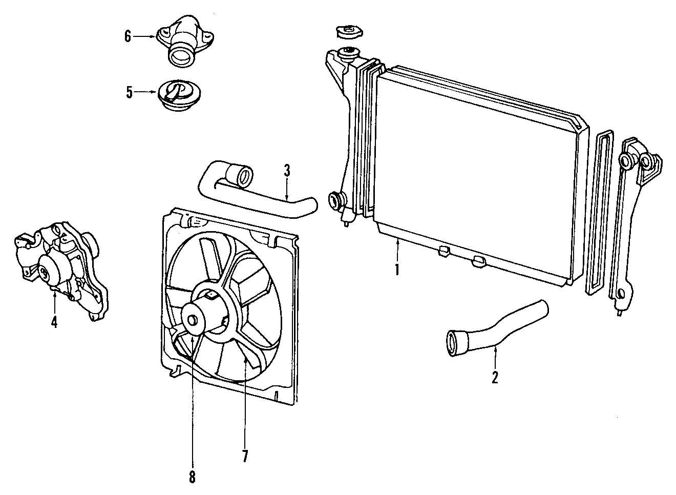 COOLING SYSTEM. COOLING FAN. RADIATOR. WATER PUMP.