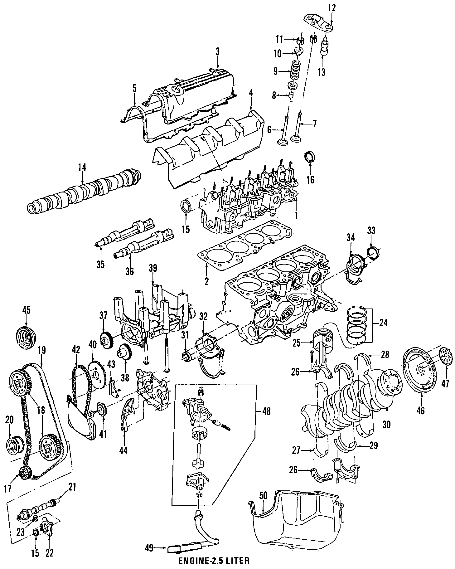 39CAMSHAFT & TIMING. CRANKSHAFT & BEARINGS. CYLINDER HEAD & VALVES. LUBRICATION. MOUNTS. PISTONS. RINGS & BEARINGS.https://images.simplepart.com/images/parts/motor/fullsize/CBP045.png