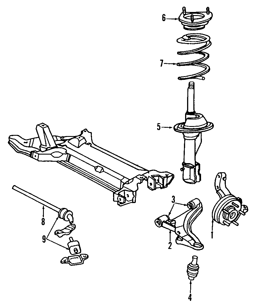 FRONT SUSPENSION. LOWER CONTROL ARM. STABILIZER BAR. SUSPENSION COMPONENTS.https://images.simplepart.com/images/parts/motor/fullsize/CBP055.png