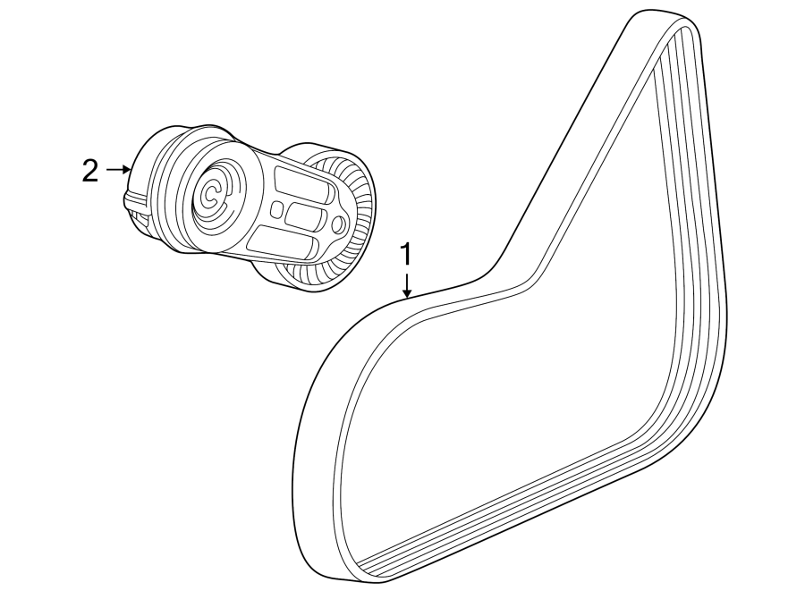 Diagram BELTS & PULLEYS. for your 2017 Chevrolet Camaro  SS Convertible 