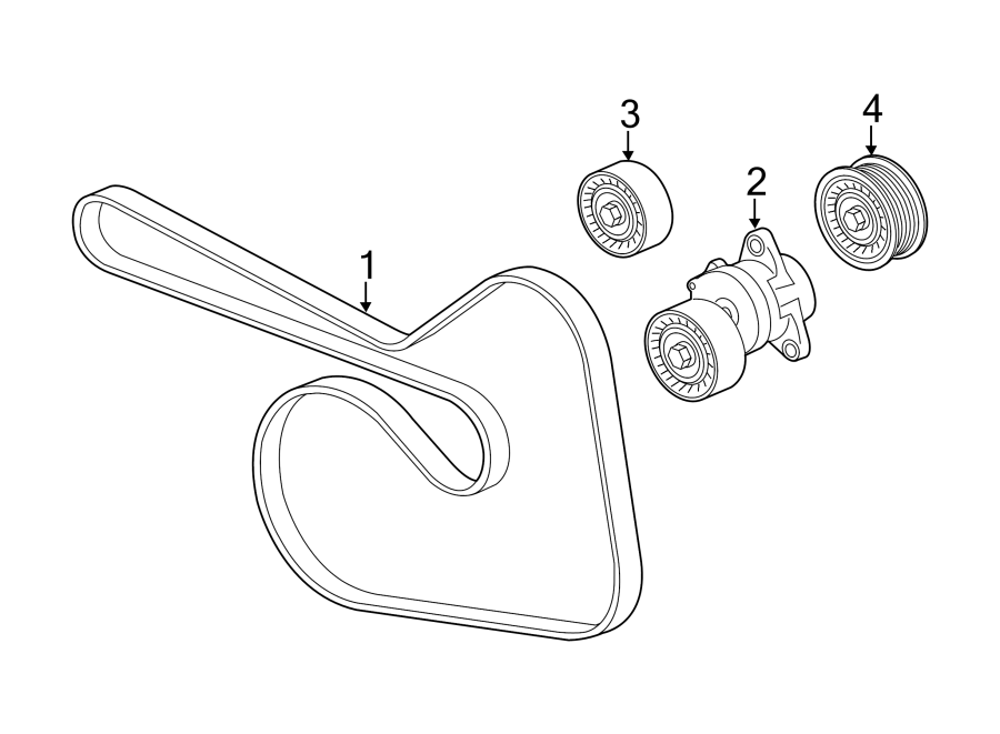 Diagram BELTS & PULLEYS. for your 2005 Chevrolet Corvette   