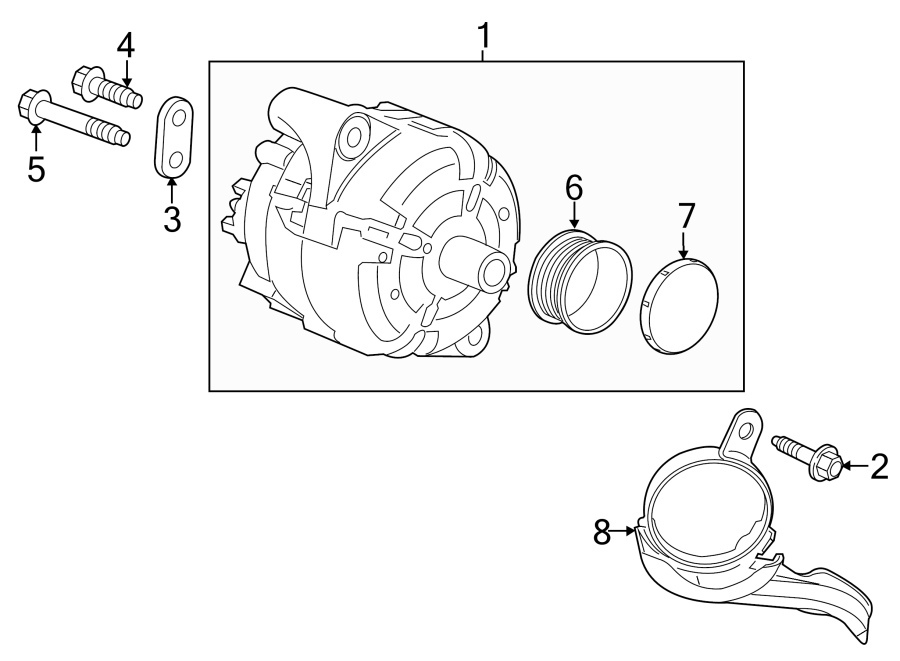 Diagram ALTERNATOR. for your 2012 GMC Sierra 2500 HD  SLT Crew Cab Pickup Fleetside 