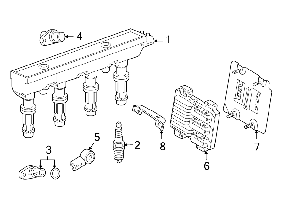 Diagram IGNITION SYSTEM. for your Chevrolet Cruze  