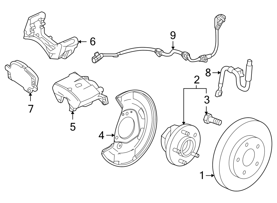 FRONT SUSPENSION. BRAKE COMPONENTS. Diagram