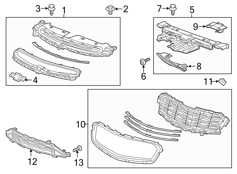 12FRONT BUMPER & GRILLE. GRILLE & COMPONENTS.https://images.simplepart.com/images/parts/motor/fullsize/CC11662.png