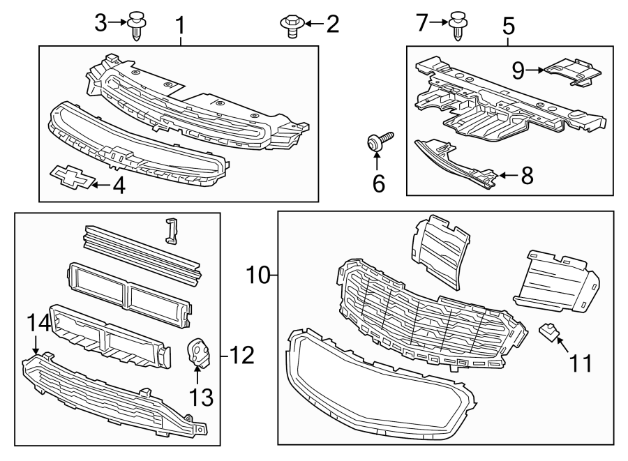 Chevrolet Cruze Limited Radiator Support Air Deflector