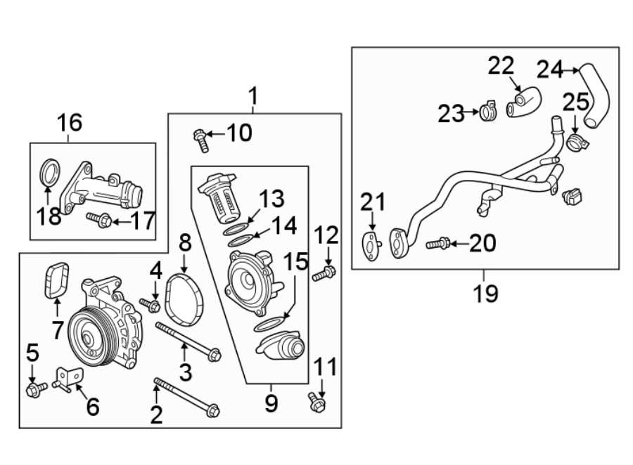 Diagram Fuel system. Water pump. for your 2014 Buick Verano   