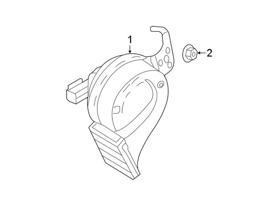 Diagram HORN. for your 2022 Chevrolet Camaro  SS Coupe 