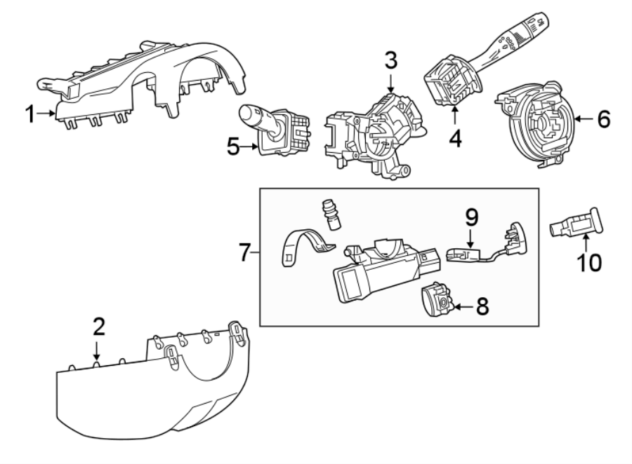 5STEERING COLUMN. SHROUD. SWITCHES & LEVERS.https://images.simplepart.com/images/parts/motor/fullsize/CC16310.png