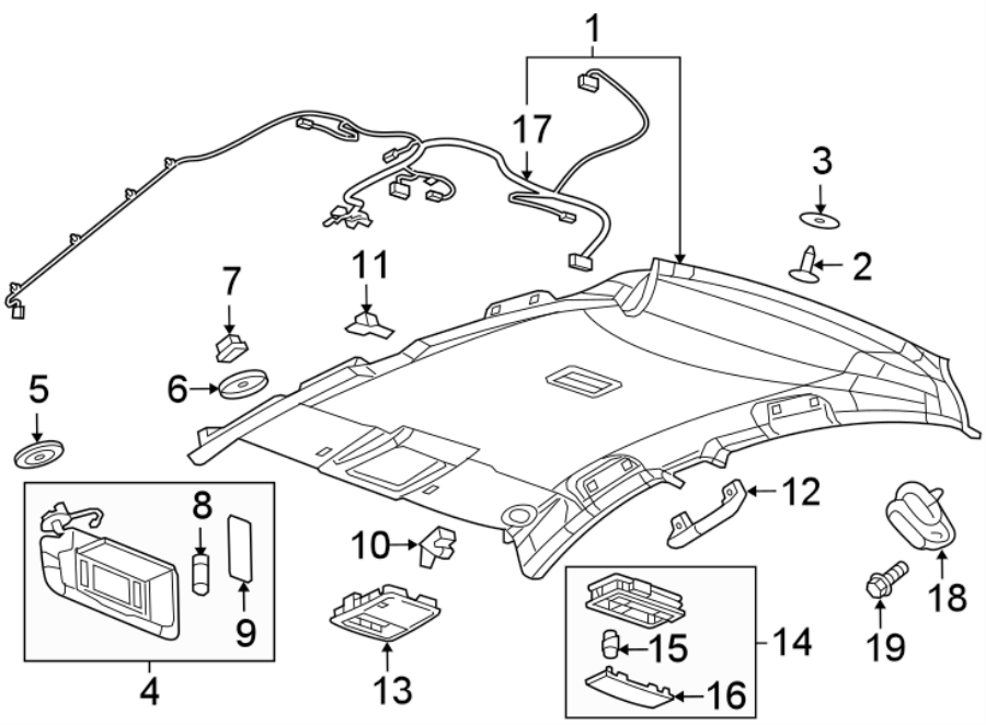 Diagram INTERIOR TRIM. for your 1997 Buick Century   