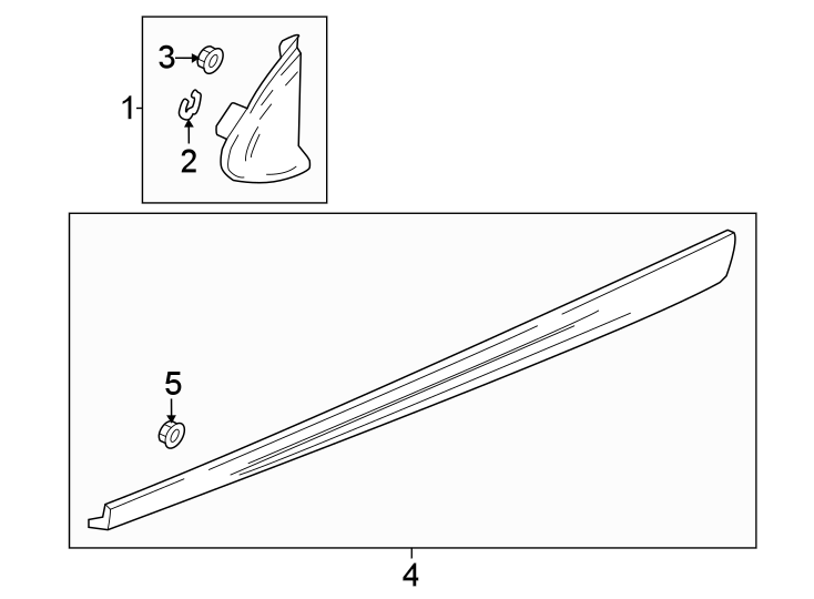 Diagram Pillars. Rear lamps. Rocker & floor. Exterior trim. for your 2007 GMC Sierra 1500 Classic SL Extended Cab Pickup 4.8L Vortec V8 M/T 4WD 