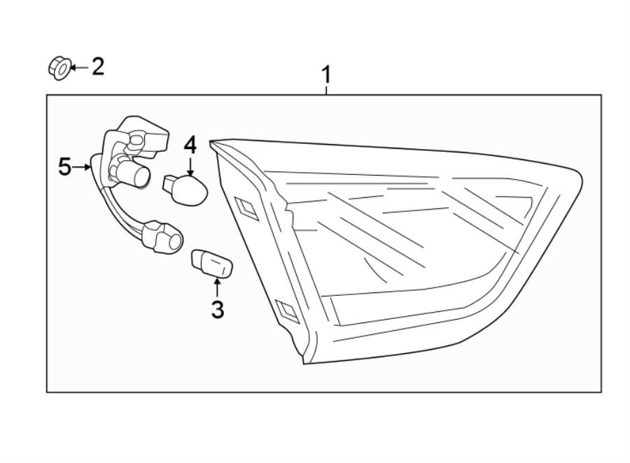 Diagram REAR LAMPS. TAIL LAMPS. for your 2011 Chevrolet Express 2500   