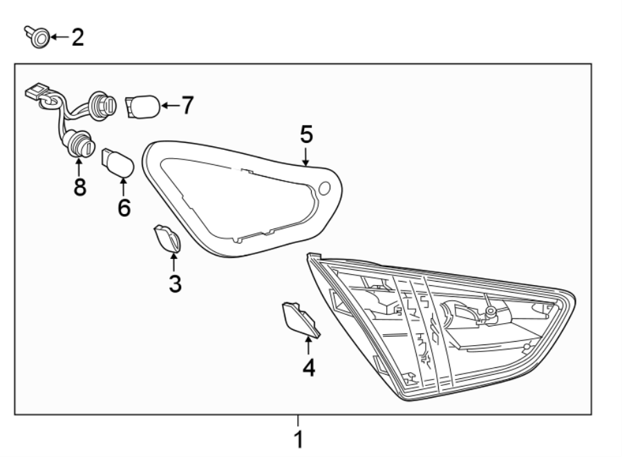 Diagram REAR LAMPS. TAIL LAMPS. for your 2011 Chevrolet Tahoe    