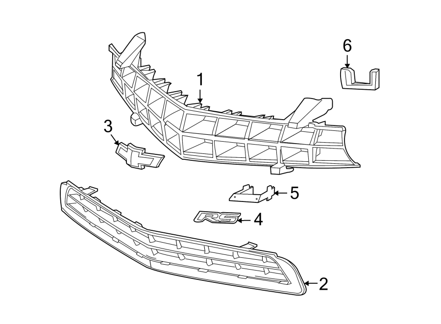 3Front bumper & grille. Fuel system. Grille & components.https://images.simplepart.com/images/parts/motor/fullsize/CD10010.png