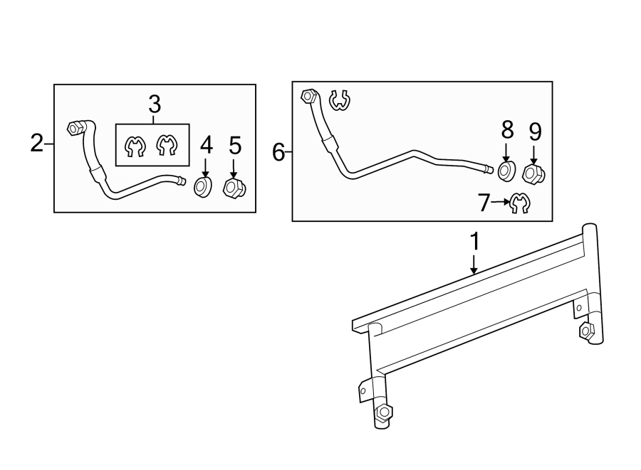 Diagram TRANS OIL COOLER. for your 2021 Chevrolet Silverado 3500 HD LT Crew Cab Pickup  