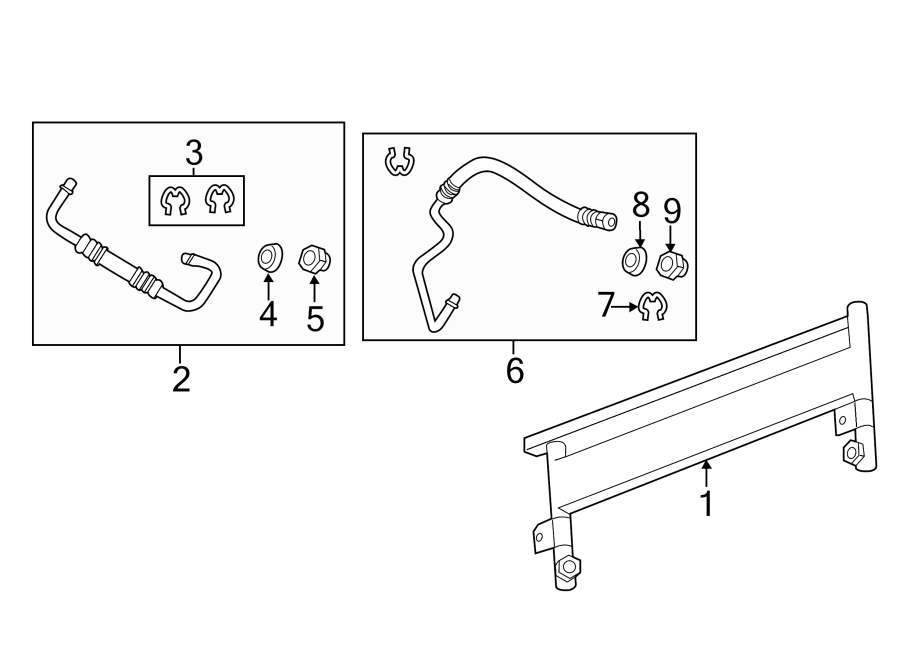 Diagram TRANS OIL COOLER. for your 2021 Chevrolet Silverado 3500 HD LT Crew Cab Pickup  