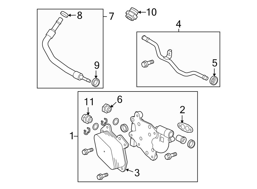 Diagram OIL COOLER. for your 2021 Chevrolet Camaro 6.2L V8 M/T SS Coupe 