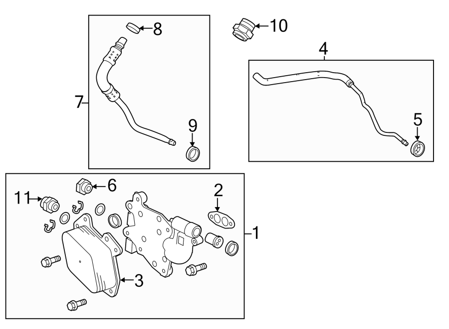 Diagram OIL COOLER. for your 2021 Chevrolet Camaro 6.2L V8 M/T SS Coupe 